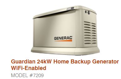 Generac 24KW Standby Generator